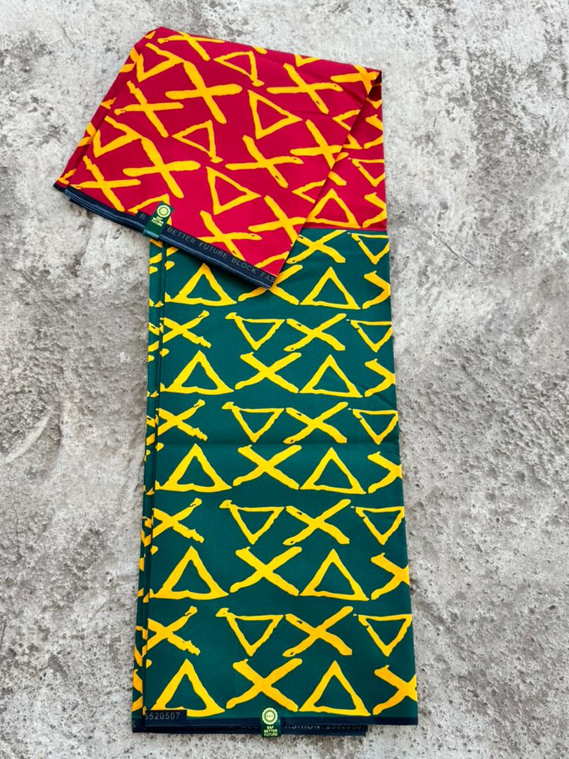 Triangle Wax / Red & Green