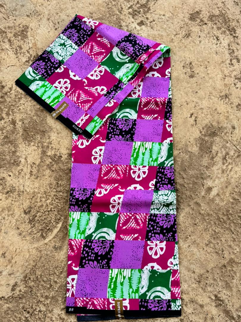 Patchwork Bloom / Pink & Green