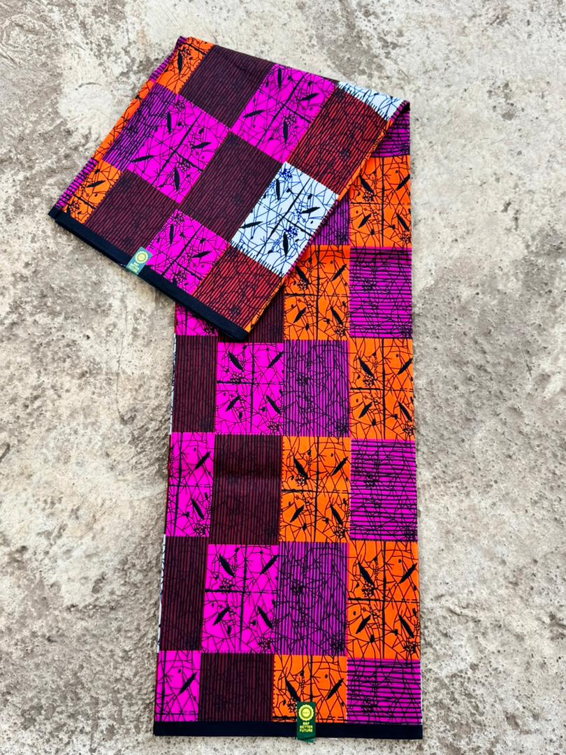 Checker Wax / Orange & Fuchsia